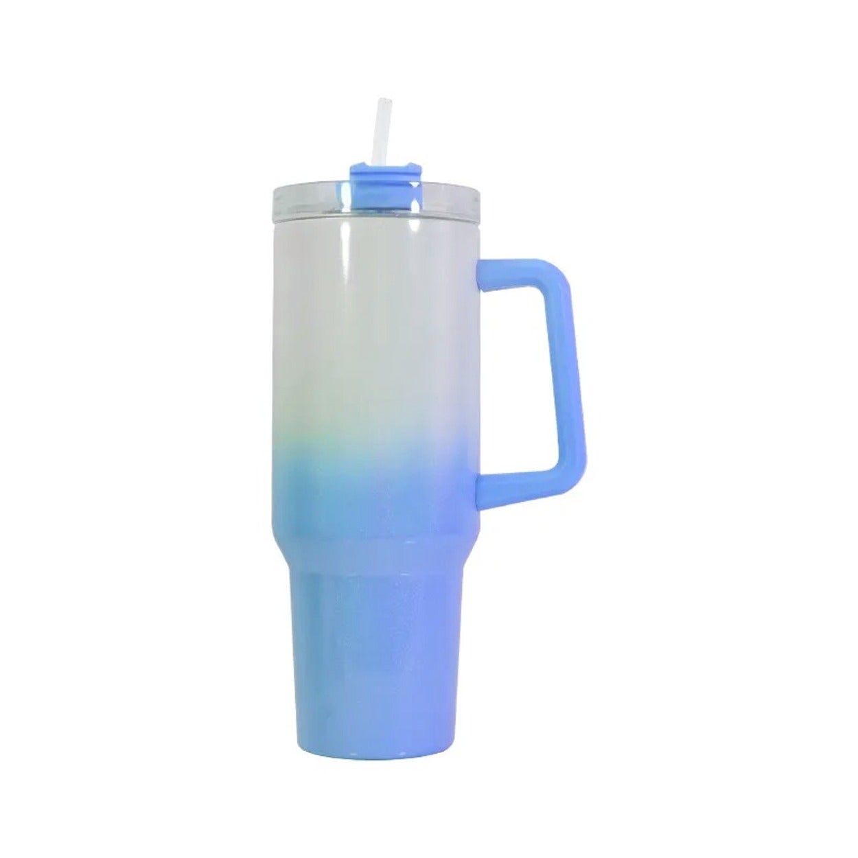 Sweet Grain 40 Oz Sublimation Tumblers With Handle Glow In The Dark 4 Pack Luminous Stainless Steel Insulated Tumblers Blanks Straw And