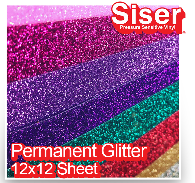 Siser EasyPSV Permanent Glitter Vinyl Sheet - Stardust - 12 x 12 in