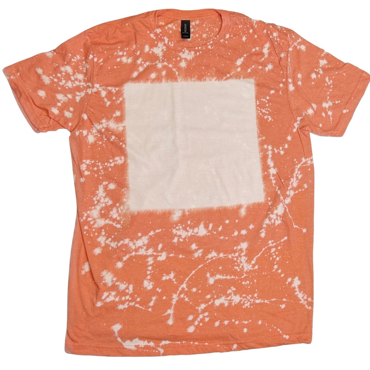 Bleached Shirt Mockup Gildan Soft Style KELLY GREEN Bleached 