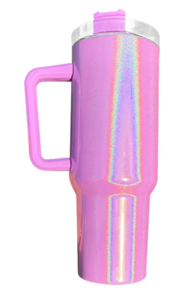 Sublimation 30-ounce Flip Straw Tumbler Carry Handle Stainless-steel  Sublimation Blanks Matte Finish White Teal Pink Lilac 